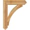 Ekena Millwork Thorton Arts & Crafts Rough Sawn Bracket, Western Red Cedar, 6"W x 32"D x 40"H BKT06X32X40THR03RWR - alternate 3
